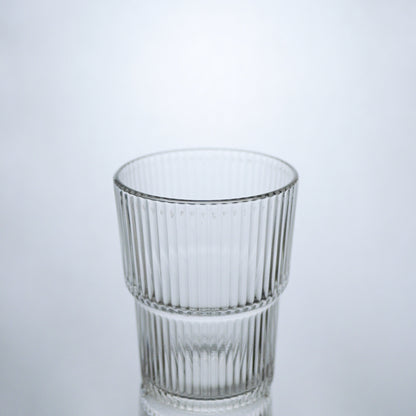 Stackable Fluted Glass