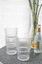 Stackable Fluted Glass (Set of 2)