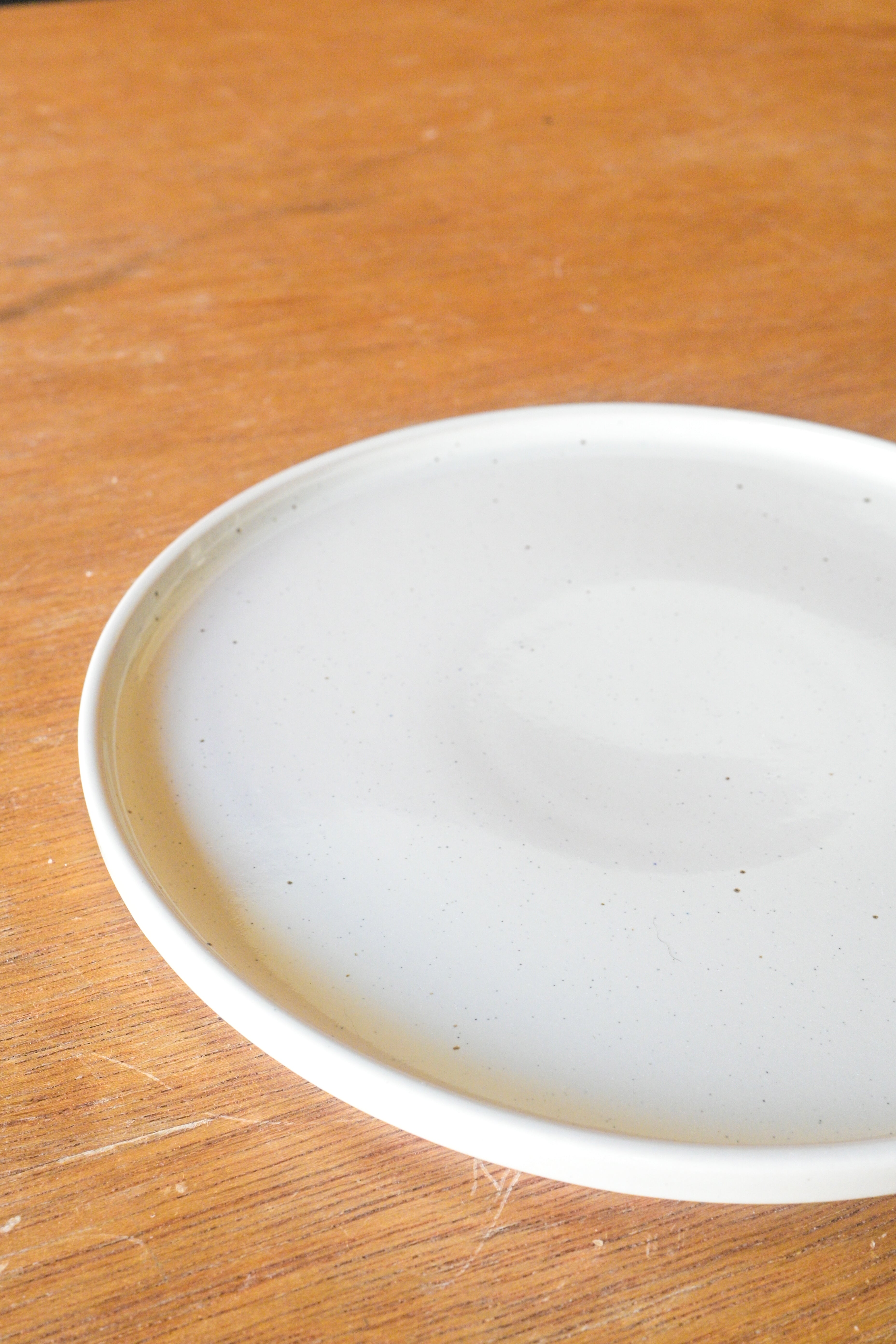 Gravel Cream Dinner Plate